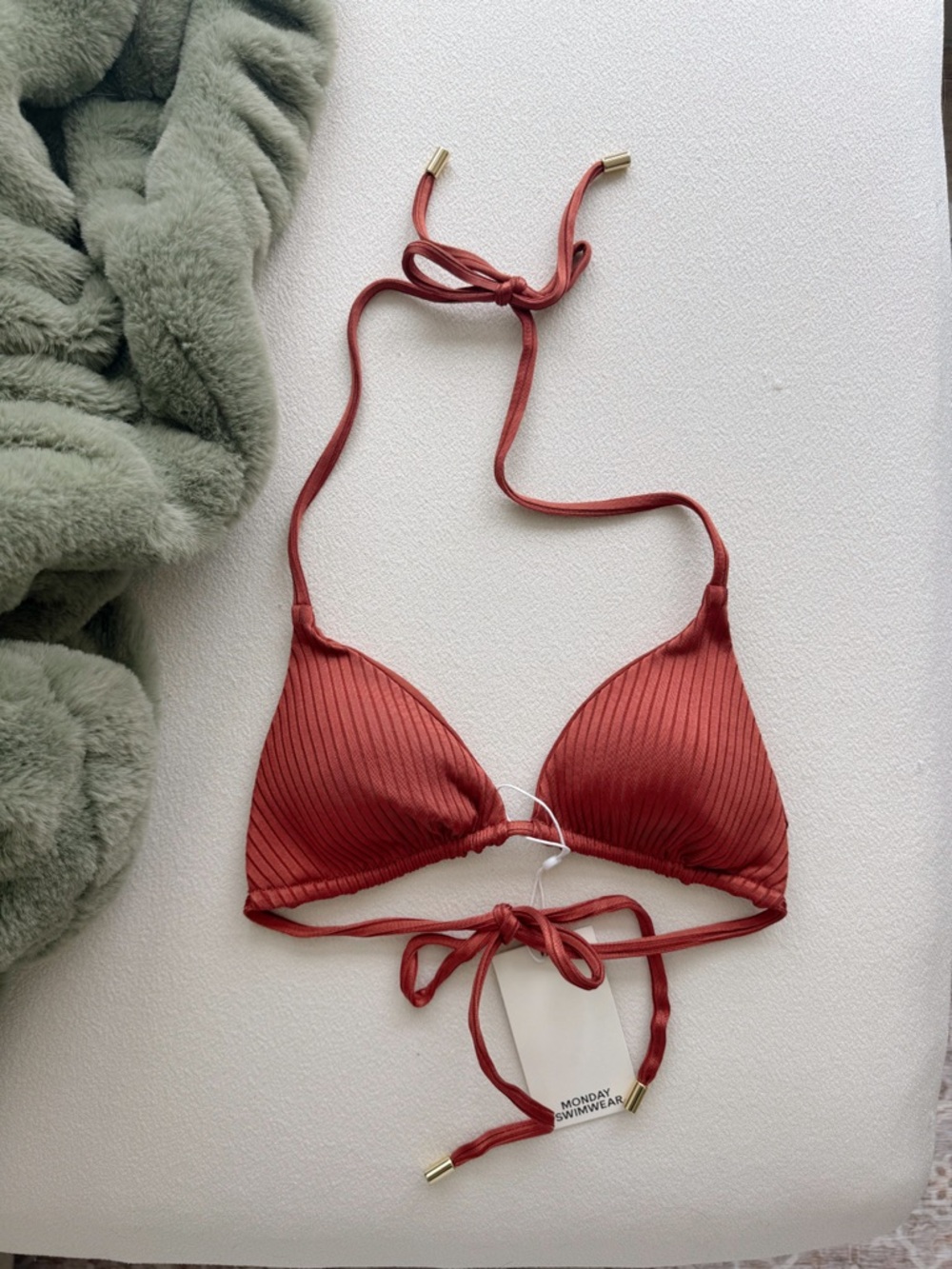 Monday Swimwear Copper Rib Palma Top - Picture 7 of 7